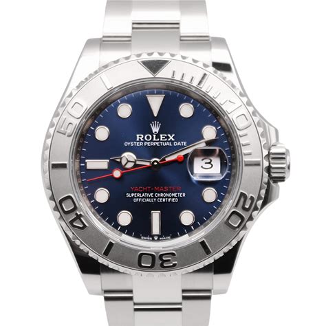 blue rhodium rolex|rolex yacht master 40mm price.